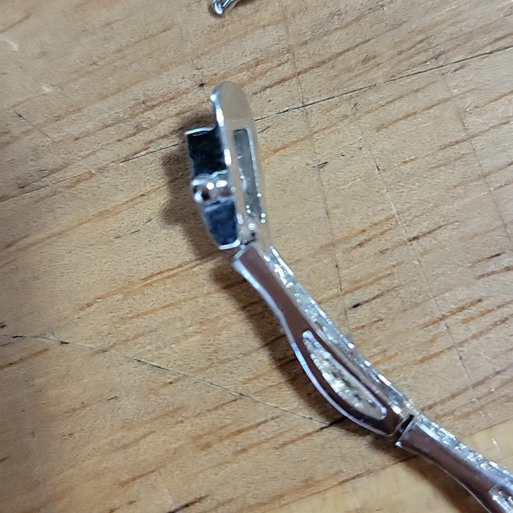 Simple Silver & Rhinestone Mod Bracelet - Picture 7 of 7